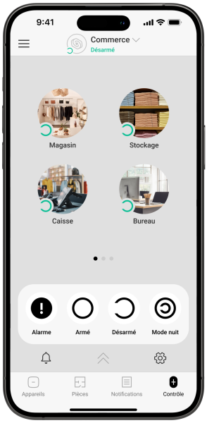 Application smartphone